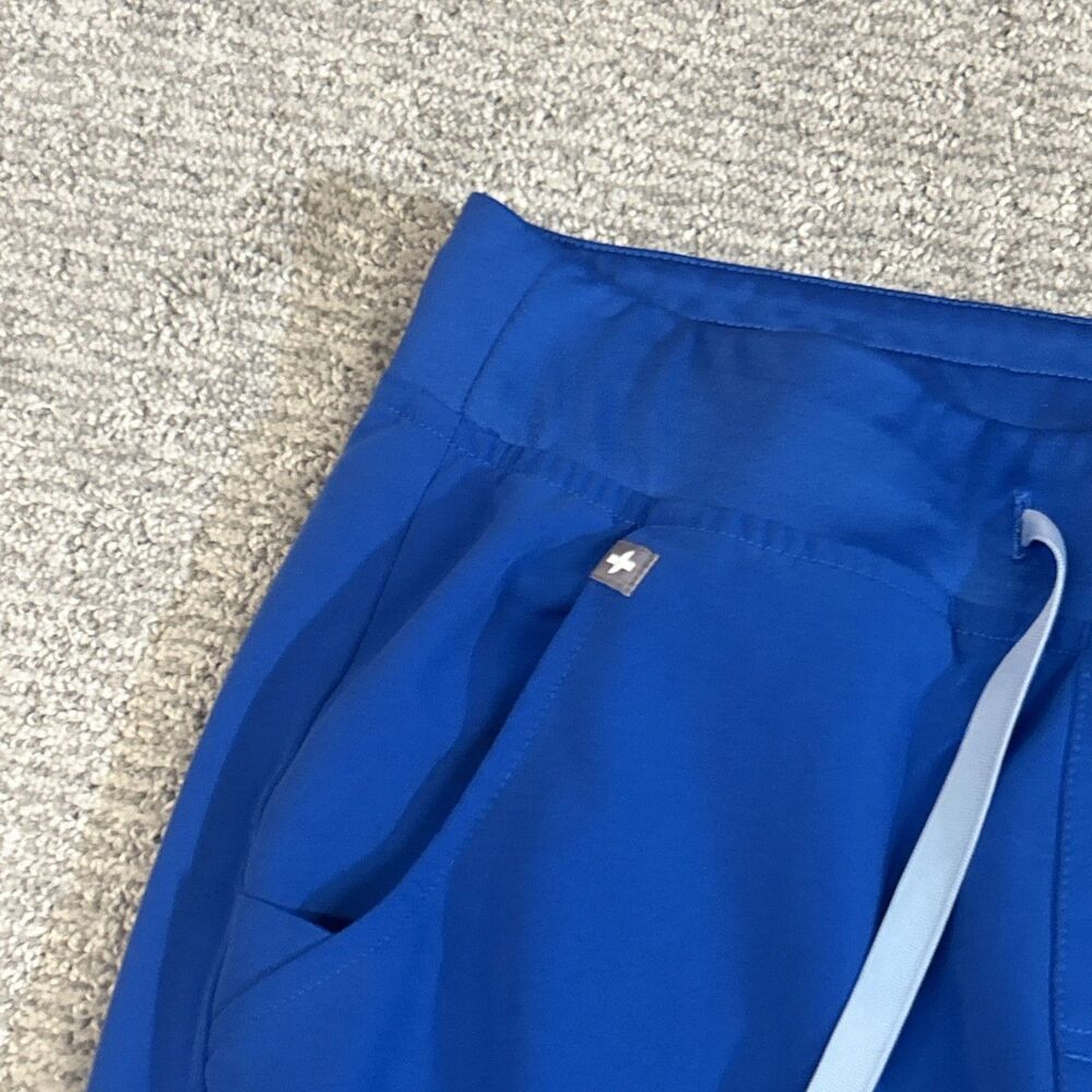 Figs Zamora Jogger Scrub Pants XS Royal Blue Hospital Dental Medical Nurse - Picture 4 of 9